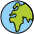 Globe Showing Europe Africa Emoji from OpenMoji Set