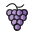 Grapes Emoji from OpenMoji Set