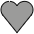 Grey Heart Emoji from OpenMoji Set