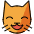 Grinning Cat With Smiling Eyes Emoji from OpenMoji Set