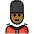 Guard Medium Dark Skin Tone Emoji from OpenMoji Set