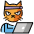 Hacker Cat Emoji from OpenMoji Set