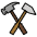 Hammer And Pick Emoji from OpenMoji Set