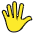 Hand With Fingers Splayed Emoji from OpenMoji Set