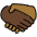 Handshake Dark Skin Tone Medium Dark Skin Tone Emoji from OpenMoji Set