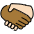 Handshake Medium Dark Skin Tone Light Skin Tone Emoji from OpenMoji Set