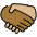 Handshake Medium Dark Skin Tone Medium Light Skin Tone Emoji from OpenMoji Set