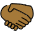 Handshake Medium Dark Skin Tone Emoji from OpenMoji Set