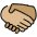 Handshake Medium Light Skin Tone Medium Skin Tone Emoji from OpenMoji Set