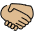 Handshake Medium Light Skin Tone Emoji from OpenMoji Set