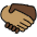 Handshake Medium Skin Tone Dark Skin Tone Emoji from OpenMoji Set