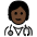 Health Worker Dark Skin Tone Emoji from OpenMoji Set