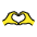 Heart Hands Emoji from OpenMoji Set