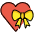 Heart With Ribbon Emoji from OpenMoji Set