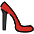 High Heeled Shoe Emoji from OpenMoji Set