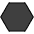 Horizontal Black Hexagon  Emoji from OpenMoji Set