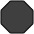 Horizontal Black Octagon Emoji from OpenMoji Set