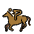 Horse Racing Medium Dark Skin Tone Emoji from OpenMoji Set