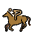 Horse Racing Medium Skin Tone Emoji from OpenMoji Set