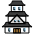 Japanese Castle Emoji from OpenMoji Set