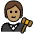 Judge Medium Skin Tone Emoji from OpenMoji Set
