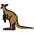 Kangaroo Emoji from OpenMoji Emoji Set