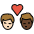 Kiss Man Man Light Skin Tone Dark Skin Tone Emoji from OpenMoji Set