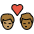 Kiss Man Man Medium Skin Tone Medium Dark Skin Tone Emoji from OpenMoji Set