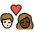 Kiss Person Person Light Skin Tone Dark Skin Tone Emoji from OpenMoji Set