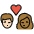 Kiss Person Person Light Skin Tone Medium Dark Skin Tone Emoji from OpenMoji Set