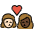 Kiss Woman Woman Light Skin Tone Dark Skin Tone Emoji from OpenMoji Set