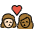 Kiss Woman Woman Light Skin Tone Medium Dark Skin Tone Emoji from OpenMoji Set