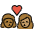 Kiss Woman Woman Medium Dark Skin Tone Medium Skin Tone Emoji from OpenMoji Set