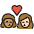 Kiss Woman Woman Medium Skin Tone Light Skin Tone Emoji from OpenMoji Set