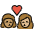Kiss Woman Woman Medium Skin Tone Medium Light Skin Tone Emoji from OpenMoji Set
