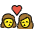 Kiss Woman Woman Emoji from OpenMoji Set