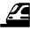 Light Rail High Contrast Emoji from Fluent Emoji High Contrast Set