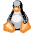 Linux Tux Icon from SVG Logos Set