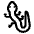 Lizard High Contrast Emoji from Fluent Emoji High Contrast Set