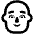 Man Bald High Contrast Default Emoji from Fluent Emoji High Contrast Set