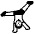 Man Cartwheeling High Contrast Default Emoji from Fluent Emoji High Contrast Set