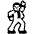 Man Dancing High Contrast Default Emoji from Fluent Emoji High Contrast Set