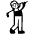 Man Golfing High Contrast Default Emoji from Fluent Emoji High Contrast Set