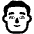 Man High Contrast Default Emoji from Fluent Emoji High Contrast Set
