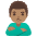 Man Pouting Medium Skin Tone Emoji from Noto Emoji Set