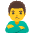 Man Pouting Emoji from Noto Emoji Set