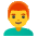 Man Red Hair Emoji from Noto Emoji Set