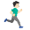 Man Running Facing Right Light Skin Tone Emoji from Noto Emoji Set