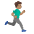 Man Running Facing Right Medium Skin Tone Emoji from Noto Emoji Set