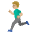 Man Running Medium Light Skin Tone Emoji from Noto Emoji Set